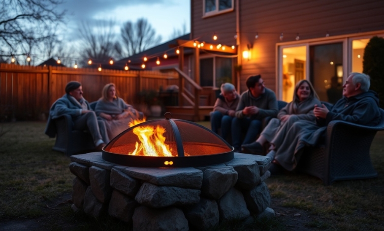 fire pit heat deflector
