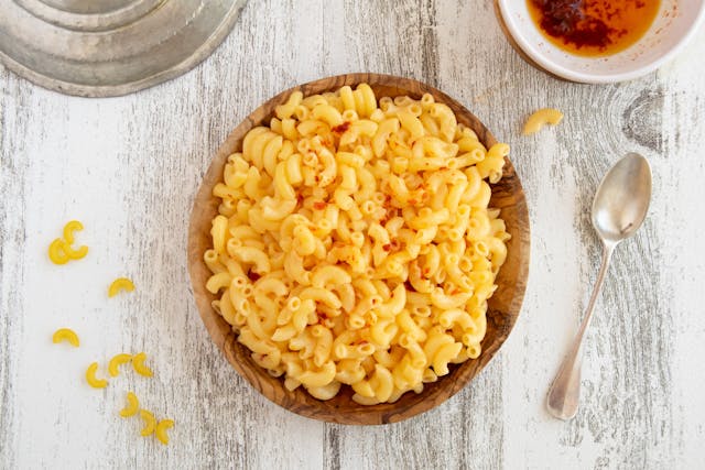 5 cups cooked aldi macaroni calories elbow