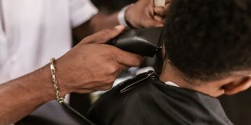 Mid Taper Fade Black Male Clean, Sharp, Modern